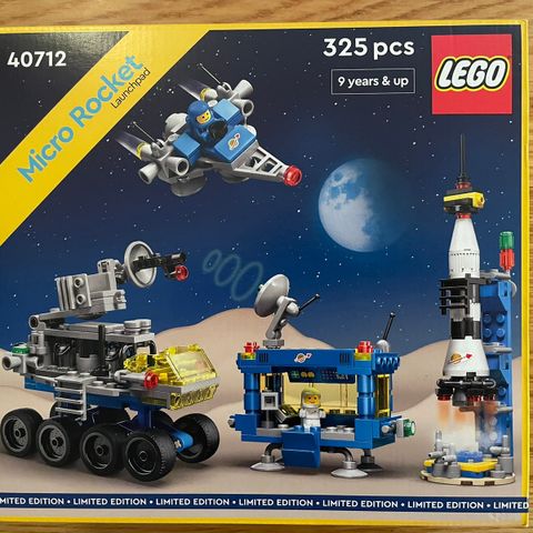Nytt/Uåpnet LEGO Icons 40712  Space Micro Rocket Launchpad - Limited Edition