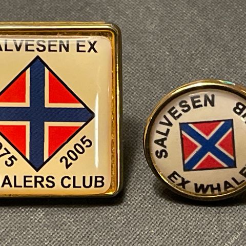 Salvesen Ex-Whalers Club 1975 - 2005 / Chr. Salvesen rederi hvalfangst pins