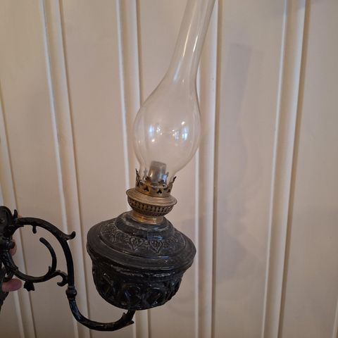 Antikk parafinlampe