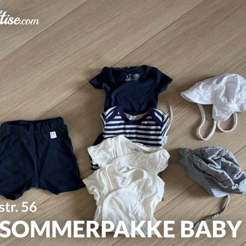 Babyklær sommerpakke str. 56