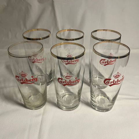 Carlsberg ølglass 6 stk