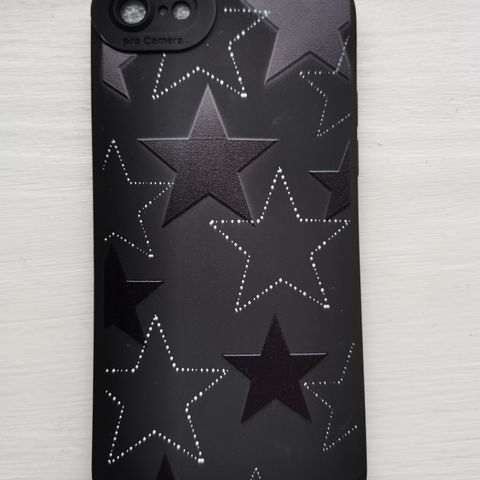 Iphone 7 deksel svart med stjerner
