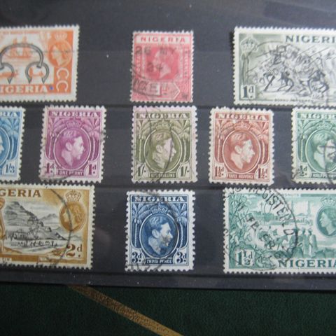 Lot Nigeria  Britisk koloni stemplet