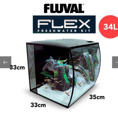 Fluval akvarium 34L