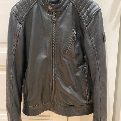 Skinnjakke svart Belstaff V Racer