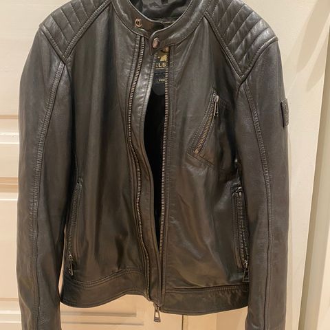 Skinnjakke svart Belstaff V Racer