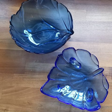 Blå glassboller