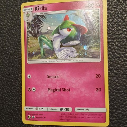 Kirlia Pokémonkort. Holo