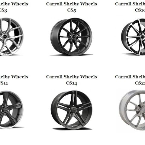 Carroll Shelby Wheels - Shelby-felger til din Ford Mustang!