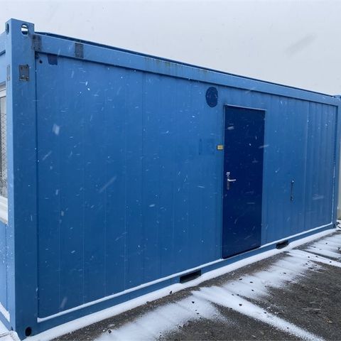 Kontor brakke, stålcontainer 20