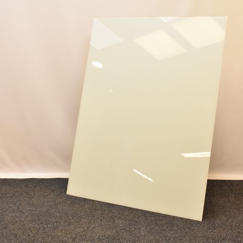 01 stk. Glasstavle (120x90 cm, Hvit)