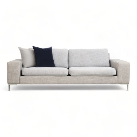 FRI FRAKT | Nyrenset | Lys grå 3-seter sofa