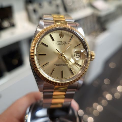 Rolex Oyster Perpetual Date two-tone