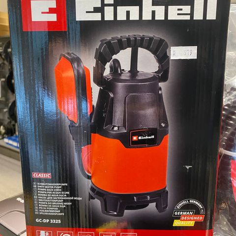 Einhell lensepumpe 220v med flottør