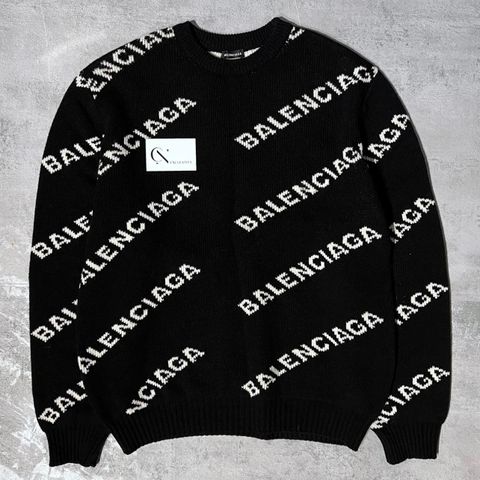 Balenciaga Allover Logo Genser