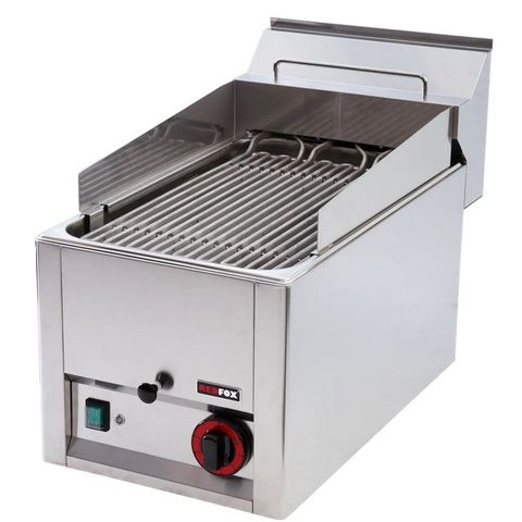 SALG - VANNGRILL - CHARGRILL - 400V - 33X63CM - REDFOX fra OSLO STORKJØKKEN