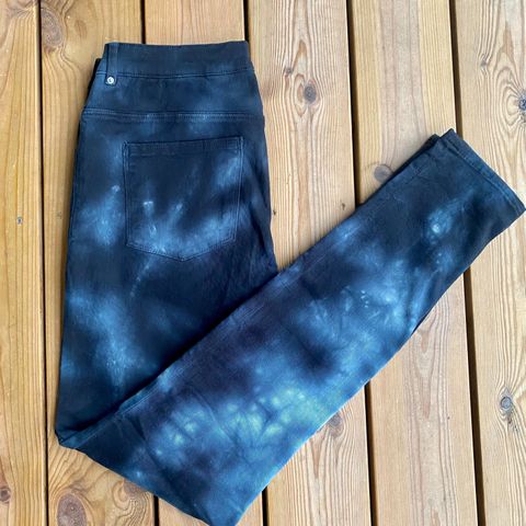 Jeans bukse Tie Dye batikk bomull