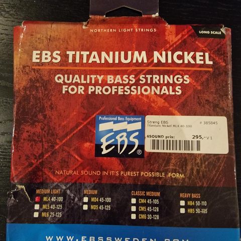 EBS Tirana Nickel Bass strenger