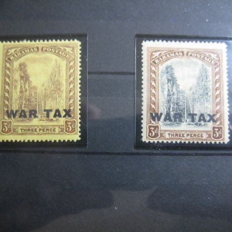 Lot Bahamas War Tax postfriske