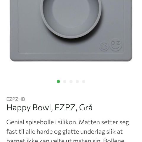 Uåpnet The Happy Bowl, EZPZ, Grå