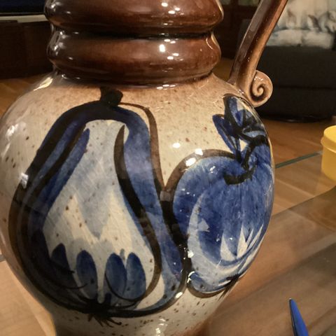 Tysk Nydelig vase/ mugge 25 cm