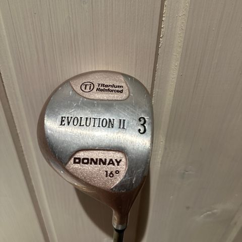 Donnay Evolution II (3 = 16° og 5 = 21°)