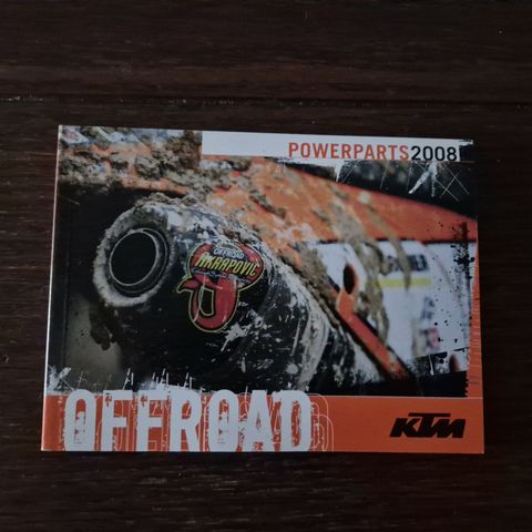 KTM Powerparts brosjyre, katalog