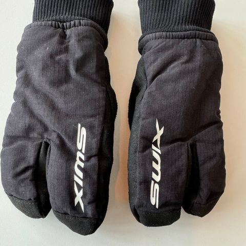 Swix Split Mitt Jr Black str 5 (5 - 7 år)  - Knapt brukt