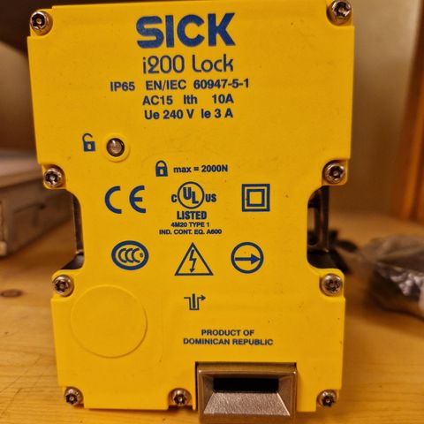 Sick I200 Lock. sikkerhetslås/ maskinlås.