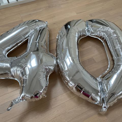 Store bursdagsballonger «40»