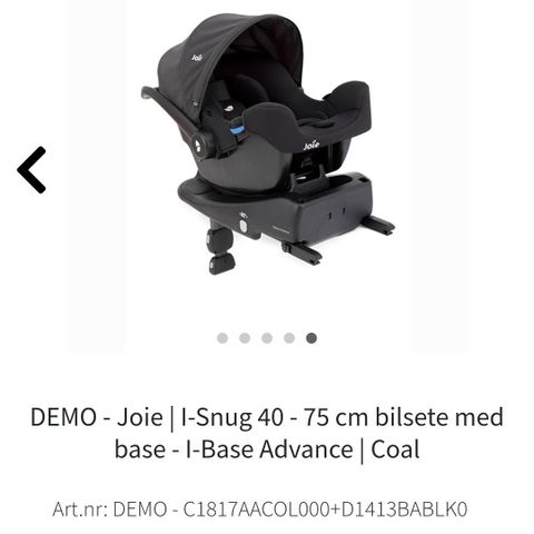 Joie bilstol/ bilsete med i-base avance base