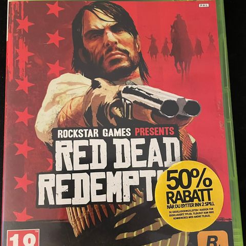 Komplett Red Dead Redemption med kart Xbox360