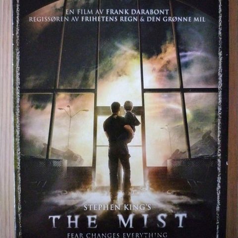 Dvd. The Mist. Stephen King. Skrekk/Grøsser. Norsk tekst.