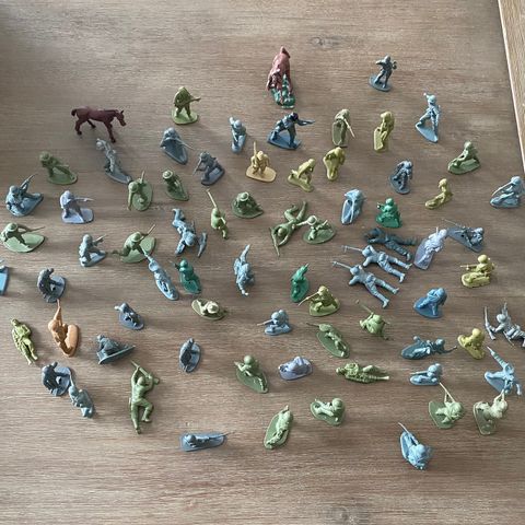 Vintage krigsfigurer