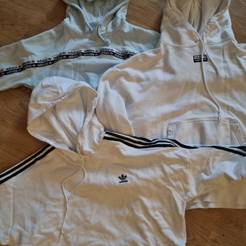 3 pent brukte gensere fra Adidas, brukt av tenåringsjente. Str M.