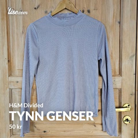 Tynn, ribbet genser fra H&M Divided (str. L)