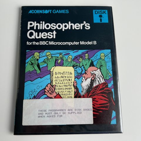 Acornsoft  Philosopher's Quest disk for the BBC Microcomputer Model B