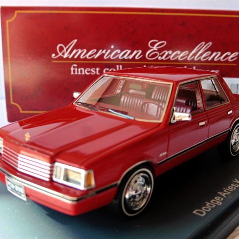 DODGE ARIES K-CAR. 1981.   AMERICAN EXCELLENCE . .   Sjelden.  Høy kvalitet.