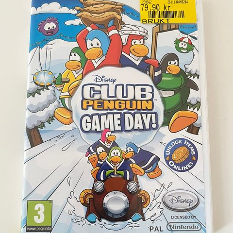 Nintendo Wii Club Penguin Game Day