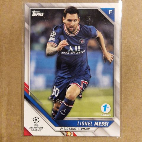 Lionel Messi PSG 1st Edition Topps 2022