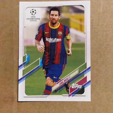 Lionel Messi Barcelona Topps Champions League