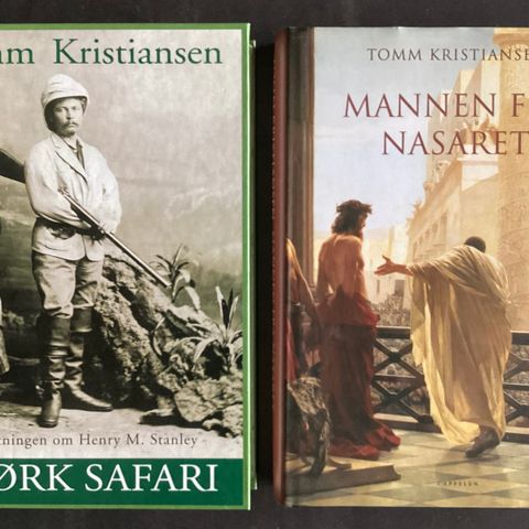 TOMM KRISTIANSEN - 2 meget flotte bøker«MØRK SAFARI»«MANNEN FRA NASARET»