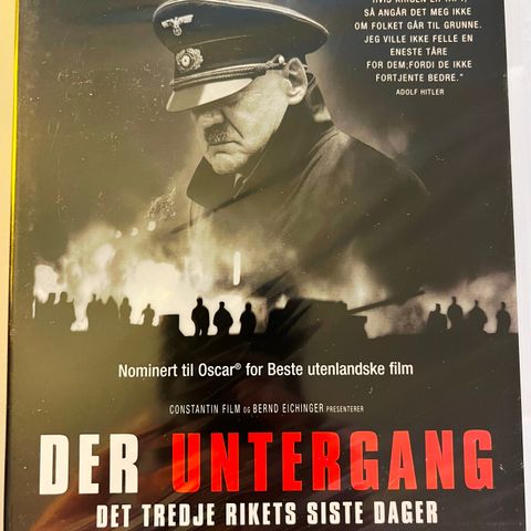 DER UNTERGANG  (DVD, NY I PLAST)