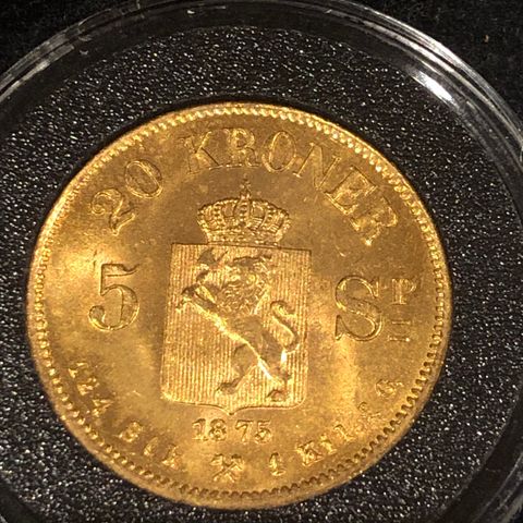 20kr gull, 1875, gullskatten
