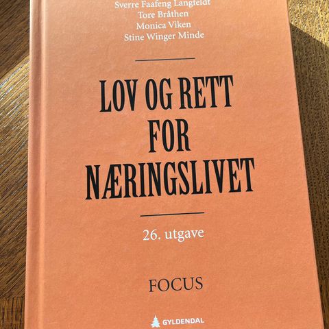 Lov og rett for næringslivet 26. utgave