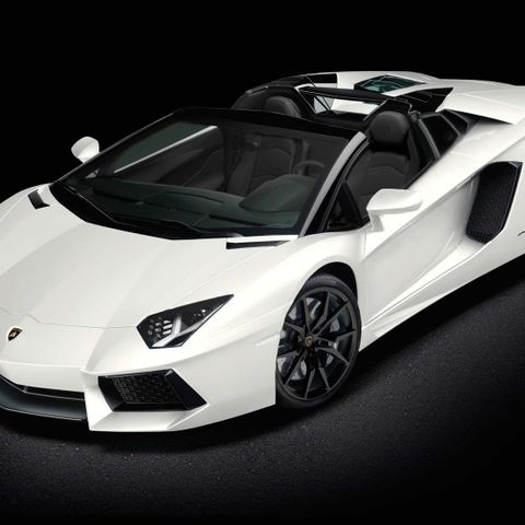 Pocher Lamborghini Aventador Roadster Hvit skala 1:8