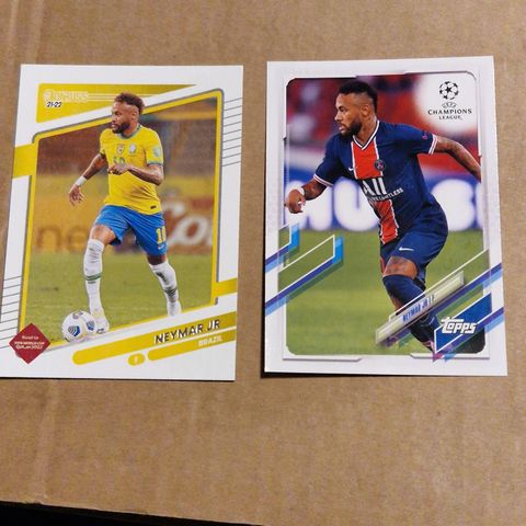 Neymar Jr x 2 PSG Brasil Topps Panini 2021 2021-22