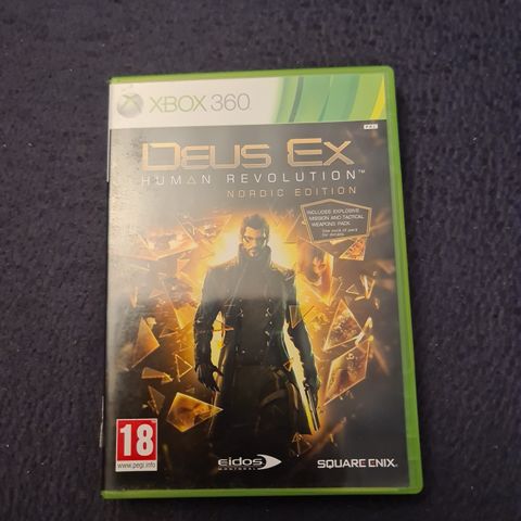 Deus Ex Human Revolution Nordic Ed. Xbox 360
