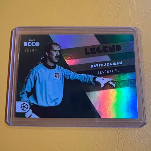 David Seaman legend deco fotballkort /99