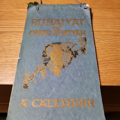 Rubaiyat of Omar Khayyam calendar 1918